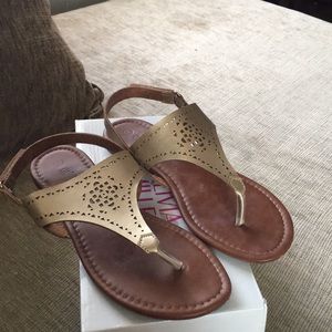 Gold sandals